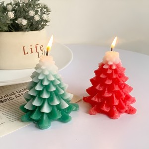 3.5" Festive Charm Adorable Christmas Tree Scented Candle - [WSG040]